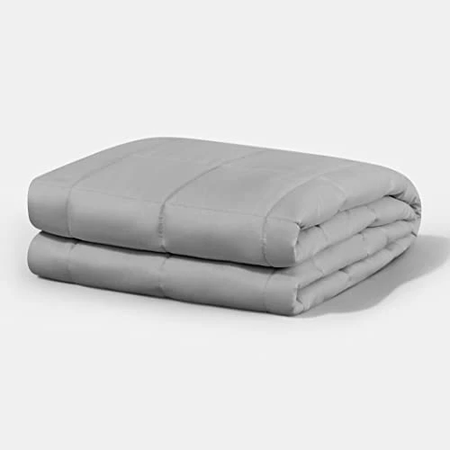 Gravity Blanket New Basics Weighted Blanket For Adults, 15 Lbs Gray 48"x72", The Original Weighted Blanket For Sleep, Premium Cotton Made Blanket, Breathable Washable Blanket Grey 4 Gravity Blanket New Basics Weighted Blanket For Adults, 15 Lbs Gray 48"x72", The Original Weighted Blanket For Sleep, Premium Cotton Made Blanket, Breathable Washable Blanket Grey - Image 2