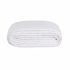 GNO SOLUTIONS GnO Cool Bamboo Duvet Cover For Weighted Blanket | 60x80 - Queen Size | 100% Organic Oeko-Tex Certified Bamboo Fabric | Machine Washable & 12 Ties For Secure Fastening | White Bamboo Removable Cover White