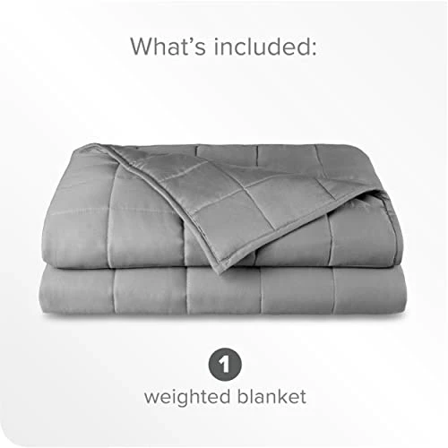 Bare Home Weighted Blanket King Size 30lb (80" X 87") For Adults - All-Natural 100% Cotton - Premium Heavy Blanket Nontoxic Glass Beads (Grey, 80"x87") Cotton Light Pink 4 Bare Home Weighted Blanket King Size 30lb (80" X 87") For Adults - All-Natural 100% Cotton - Premium Heavy Blanket Nontoxic Glass Beads (Grey, 80"x87") Cotton Light Pink - Image 2