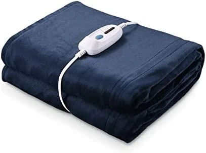 CURECURE Heated Electric Blanket Full Size 72" X 84" Oversized Flannel Heated Blanket With 4 Heating Levels & 10 Hours Auto Off, Comfort Warm Blanket For Bed Sofa Home Office Use, Machine Washable Linen 14 CURECURE Heated Electric Blanket Full Size 72" X 84" Oversized Flannel Heated Blanket With 4 Heating Levels & 10 Hours Auto Off, Comfort Warm Blanket For Bed Sofa Home Office Use, Machine Washable Linen - Image 12