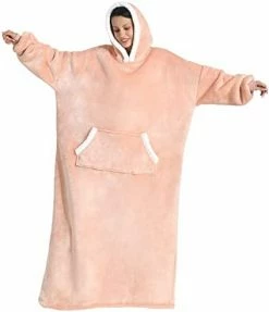 Sioloc Wearable Blanket Hoodie For Women/Kids/Men, Oversized & Cozy Sherpa Lined Hoodie Sweatshirt Blanket Grey -Electric Blankets Sales Store 310nTVpSOXL. AC