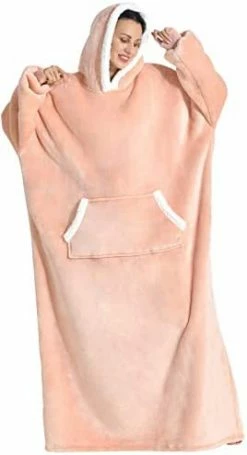 Oversized Wearable Blanket Hoodie,Unisex Thick Blanket Hoodie Sweatshirt,Cozy Giant Fleece Lounging Blanket For Adult Navy Blue -Electric Blankets Sales Store 312se6DgEVL. AC