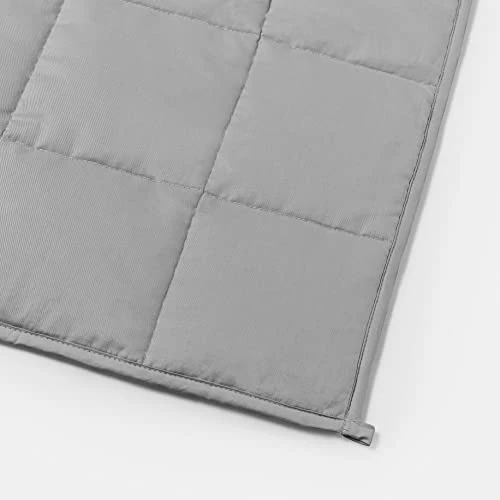 Gravity Blanket New Basics Weighted Blanket For Adults, 15 Lbs Gray 48"x72", The Original Weighted Blanket For Sleep, Premium Cotton Made Blanket, Breathable Washable Blanket Grey 7 Gravity Blanket New Basics Weighted Blanket For Adults, 15 Lbs Gray 48"x72", The Original Weighted Blanket For Sleep, Premium Cotton Made Blanket, Breathable Washable Blanket Grey - Image 5
