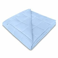ACOMOPACK Weighted Blanket Adult Queen 20lbs（60"×80" Blue Heavy Blanket With Premium Glass Beads… 1 Pieces-blue