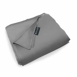WONAP Bamboo Duvet Cover For Weighted Blanket - 12 Ties - 86"x92" - Grey - %100 Bamboo