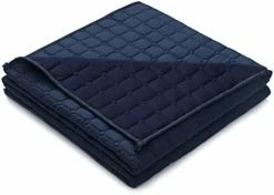 Argstar Cooling Bamboo & Cozy Fleece Weighted Blanket For Adult 15 Lbs On Queen Bed, Small Compartments, Diamond Grid Pattern, Reversible Heavy Blankets With Premium Glass Beads, 60"x80", Dark Grey. -Electric Blankets Sales Store 31F8c9LgEeL. AC