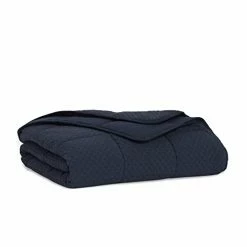 Brooklinen Textured Cotton Weighted Blanket (Deep Navy)