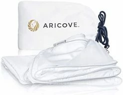Aricove Weighted Blanket Cover, 48"x72", Cooling Bamboo Duvet Cover For Weighted Blanket In Twin Size, Navy Blue -Electric Blankets Sales Store 31IymIDVcL. AC