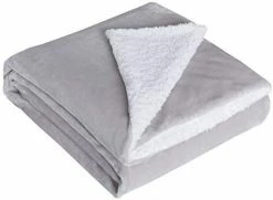 Dream Lab Soft Sherpa Reversible & Washable Duvet Cover For Weighted Blanket, Taupe/Ivory, 48" X 72" -Electric Blankets Sales Store 31LJojrehvL. AC