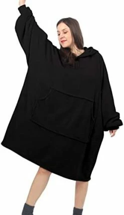 Daverose Lengthened Oversized Blanket Hoodie Wearable Blanket Sweatshirt For Women Adult And Kids - Light Pink Hoodie Blanket Hooded Blanket With Sleeves And Giant Pocket, Super Warm Cozy Blanket -Electric Blankets Sales Store 31M LFZpFWL. AC