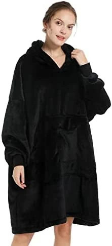 Blanket Hoodie Sweatshirt, Wearable Blanket Oversized Sherpa With Sleeves And Giant Pocket, Cozy Hoodie Warm For Adult Kids White 16 Blanket Hoodie Sweatshirt, Wearable Blanket Oversized Sherpa With Sleeves And Giant Pocket, Cozy Hoodie Warm For Adult Kids White - Image 14