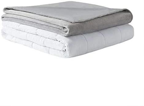 MP2 Glacier Weighted Blanket With Nano-Ceramic Beads Reversible Cooling & Warm Cover For Hot And Cold Sleepers, 60 In X 80 In 20 Lb, Navy 9 MP2 Glacier Weighted Blanket With Nano-Ceramic Beads Reversible Cooling & Warm Cover For Hot And Cold Sleepers, 60 In X 80 In 20 Lb, Navy - Image 7