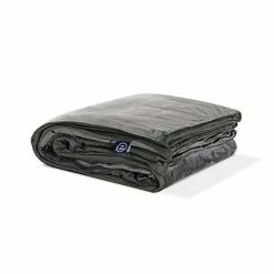 Gravity Z Blanket Weighted Blanket, Dual-Sided Temperature Controlling Weighted Blanket, 25 Lbs Grey 90"x90" Queen/King, Original Weighted Blanket For Sleep, Washable Removable Duvet Cover