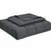CozyLux Queen Weighted Blanket Dark Grey 15 Lbs With Removable Cotton Duvet Cover(60"x80") Oeko-TEX Certified With Premium Glass Beads, Heavy Blanket And Washable Cover -Electric Blankets Sales Store 31UqW26hH3L