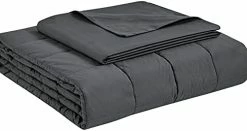 CozyLux Queen Weighted Blanket Dark Grey 15 Lbs With Removable Cotton Duvet Cover(60"x80") Oeko-TEX Certified With Premium Glass Beads, Heavy Blanket And Washable Cover -Electric Blankets Sales Store 31UqW26hH3L. AC