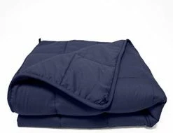 Superior Quilted Microfiber Weighted Throw Blanket Navy Blue -Electric Blankets Sales Store 31W37MQ1BGL. AC 1