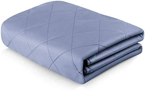 YOLIPULI Blue Weighted Blanket 15 Lbs For Kids And Adults, Heavy Blanket 48" X 72" For Twin Size Bed For One Person Use, Blue Navy Blue 8 YOLIPULI Blue Weighted Blanket 15 Lbs For Kids And Adults, Heavy Blanket 48" X 72" For Twin Size Bed For One Person Use, Blue Navy Blue - Image 6