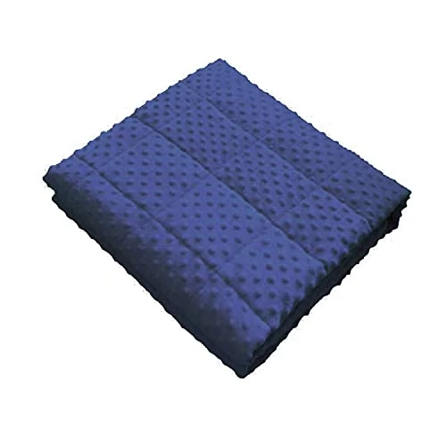YVONIXII Weighted Blanket For Adult 15lbs Minky Dot Breathable Soft Throw Blanket For All Season,Heavy Blanket With Premium Glass Beads Navy 5 YVONIXII Weighted Blanket For Adult 15lbs Minky Dot Breathable Soft Throw Blanket For All Season,Heavy Blanket With Premium Glass Beads Navy - Image 3