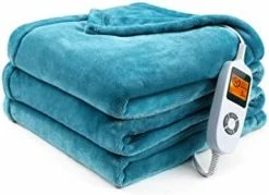 Evajoy Electric Heated Blanket Full Twin Size Heated Throw Blanket 72" X 84" Soft Flannel Fast Heating Blanket With 10 Heating Levels 1-12 Hours Timer Auto-Off Overheating Protection Machine Washable Navy Blue 12 Evajoy Electric Heated Blanket Full Twin Size Heated Throw Blanket 72" X 84" Soft Flannel Fast Heating Blanket With 10 Heating Levels 1-12 Hours Timer Auto-Off Overheating Protection Machine Washable Navy Blue -Electric Blankets Sales Store 31gv8o4U L. AC