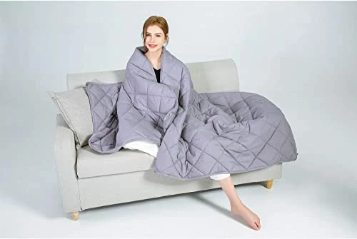 Qusleep Diamond Weighted Blanket - 60''×80''20LB - Calm, Sleep Better And Relax Naturally. Multiple Heavy Sizes And For Adult And Kids Grey 7 Qusleep Diamond Weighted Blanket - 60''×80''20LB - Calm, Sleep Better And Relax Naturally. Multiple Heavy Sizes And For Adult And Kids Grey - Image 5