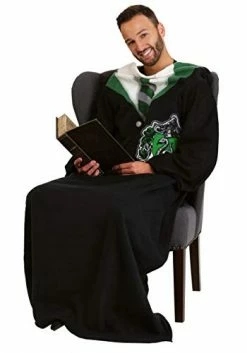 Northwest Comfy Throw Blanket With Sleeves, 48 X 71 Inches, Slytherin Rules -Electric Blankets Sales Store 31mjwuOnmhL