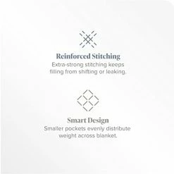 Bare Home Weighted Blanket King Size 25lb (80" X 87") For Adults - All-Natural 100% Cotton - Premium Heavy Blanket Nontoxic Glass Beads (Grey, 80"x87") Minky Fleece Grey -Electric Blankets Sales Store 31oD8xFe2GL