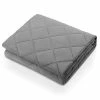 CHRUN Weighted Blanket Queen Size 20 Lbs For Adults (60" X 80", Grey) Cooling Breathable Heavy Blanket Microfiber Material With Nontoxic Glass Beads Soft Thick Comfort Blanket For Deeper Sleep