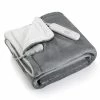 NB Electric Blanket Heated Throw Flannel & Sherpa Fast Heating Blanket 50" X 60", ETL Certification With 6 Heating Levels & 5 Auto-Off Timing Settings, Home Use & Machine Washable, Grey & White -Electric Blankets Sales Store 31pthU4416S
