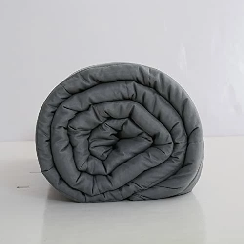WENERSI Weighted Blanket With Duvet Cover,Cooling Weighted Blanket For Adults/Kids,Heavy Blanket With Machine Washable Soft Microfiber Cover(Dark Grey,60''x80'' 15lbs) 5 WENERSI Weighted Blanket With Duvet Cover,Cooling Weighted Blanket For Adults/Kids,Heavy Blanket With Machine Washable Soft Microfiber Cover(Dark Grey,60''x80'' 15lbs) - Image 3