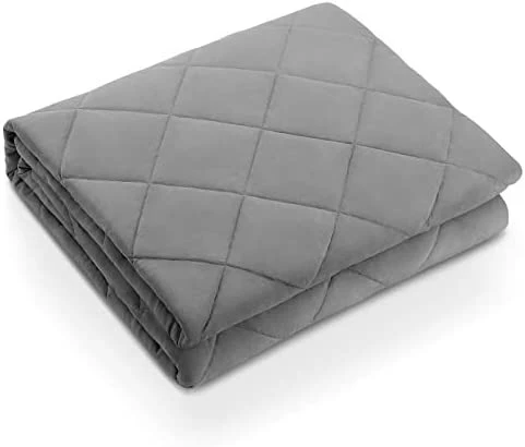 CHRUN Weighted Blanket Queen Size 20 Lbs For Adults (60" X 80", Grey) Cooling Breathable Heavy Blanket Microfiber Material With Nontoxic Glass Beads Soft Thick Comfort Blanket For Deeper Sleep 10 CHRUN Weighted Blanket Queen Size 20 Lbs For Adults (60" X 80", Grey) Cooling Breathable Heavy Blanket Microfiber Material With Nontoxic Glass Beads Soft Thick Comfort Blanket For Deeper Sleep - Image 8