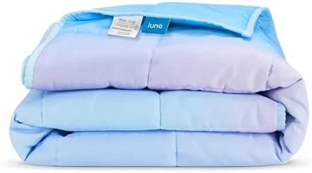 Luna Adult Weighted Blanket - Individual Use - 15 Lbs - 60x80 - Queen Size Bed - 100% Oeko-Tex Cooling Cotton & Glass Beads - USA Designed - Heavy Cool Weight - Light Grey 14 Luna Adult Weighted Blanket - Individual Use - 15 Lbs - 60x80 - Queen Size Bed - 100% Oeko-Tex Cooling Cotton & Glass Beads - USA Designed - Heavy Cool Weight - Light Grey - Image 12