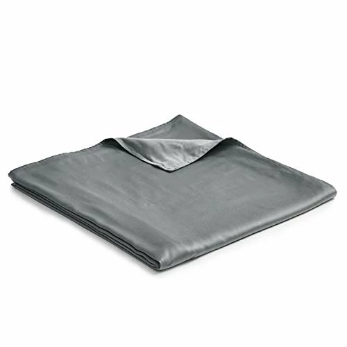 YnM Bamboo Duvet Cover For Weighted Blankets (Dark Grey, 60''x80'') Cotton Removable Cover White Goose 3 YnM Bamboo Duvet Cover For Weighted Blankets (Dark Grey, 60''x80'') Cotton Removable Cover White Goose