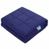 LAVEDER Weighted Blanket Adults 15 Lbs(60''x80'', Navy ) For Queen Or King Size Bed 100% Cotton With Glass Beads -Electric Blankets Sales Store 31uo8NFKroL