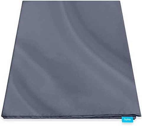 Luna Removable Duvet Cover For Weighted Blanket - 60x80 - Queen Size - Oeko-Tex Cooling Cotton - Machine Washable & 8 Ties For Secure Fastening - Designed In USA - White 15 Luna Removable Duvet Cover For Weighted Blanket - 60x80 - Queen Size - Oeko-Tex Cooling Cotton - Machine Washable & 8 Ties For Secure Fastening - Designed In USA - White - Image 13