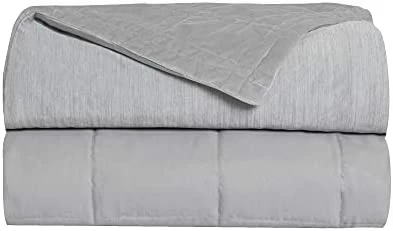 LIFE COMFORT 15llb Premium Weighted Blanket With Removable Warming And Cooling Reversible Cover 48x72, Blue 9 LIFE COMFORT 15llb Premium Weighted Blanket With Removable Warming And Cooling Reversible Cover 48x72, Blue - Image 7