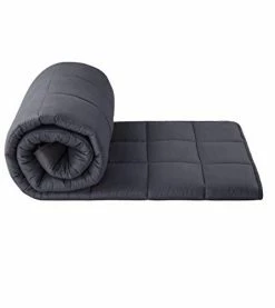 Comfort Sleep Weighted Blanket Queen Size, 60" X 80", 17 Lbs, Dark Gray, 100% Cotton Material With Premium Glass Beads (17) -Electric Blankets Sales Store 31zPMTTCkFL