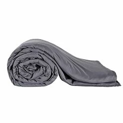 Bed And Bath Therapeutic 16 Lb. Medium Weighted Cooling Blanket With Removable Washable Cover In Grey -Electric Blankets Sales Store 31zPbYqTkjL