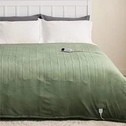 Bedsure Heated Blanket Electric Throw - Soft Fleece Electric Blanket, 6 Heat Settings Heating Blanket With 4 Time Settings, 3hrs Timer Auto Shut Off (50×60 Inches, Grey) -Electric Blankets Sales Store 41 Q6kUcuL. AC 1