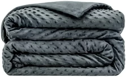 YVONIXII Weighted Blanket For Adult 15lbs Minky Dot Breathable Soft Throw Blanket For All Season,Heavy Blanket With Premium Glass Beads Navy 10 YVONIXII Weighted Blanket For Adult 15lbs Minky Dot Breathable Soft Throw Blanket For All Season,Heavy Blanket With Premium Glass Beads Navy - Image 8