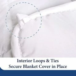 Cosy House Collection Adult Weighted Blanket & 100% Bamboo Removable Cover - 60" X 80", 15 Lbs Heavy Blanket With Premium Glass Beads, Grey -Electric Blankets Sales Store 4108cwDccGL