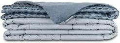 Cooshi Adult Weighted Blanket Queen Size 20 Lbs | With Minky Duvet Cover | Cotton 60x80 | Grey Heavy Blanket | Glass Beads | For Adults More Than 160 Lbs -Electric Blankets Sales Store 410JLnGUQL. AC 1