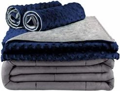 Secura Everyday Luxury Premium Adult Weighted Blanket & Removable Blue Minky Cover & 2 Pillowcases (15 Lbs 48 X 72 Twin Size, 100% Cotton Material With Glass Beads) 17 Secura Everyday Luxury Premium Adult Weighted Blanket & Removable Blue Minky Cover & 2 Pillowcases (15 Lbs 48 X 72 Twin Size, 100% Cotton Material With Glass Beads) -Electric Blankets Sales Store 410cpcc7L. AC 1