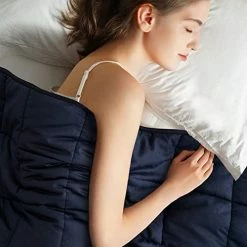 Joybest Weighted Blanket ( 88" X 104"| 30 Lbs) Comfortable Breathable Heavy Blanket With Glass Beads King Queen Size Washable Blanket For Adult Man Woman Couples Soft Thick Blanket -Electric Blankets Sales Store 410ndAd1SrL