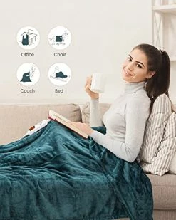 Heated Electric Throw Blanket, Immtree Heated Blanket Throw With 10 Heating Settings And Auto Shut-Off, Soft Flannel Heated Throw Blanket With Fast Heating, Machine Washable,50" X 60", Dark Green 10 Heated Electric Throw Blanket, Immtree Heated Blanket Throw With 10 Heating Settings And Auto Shut-Off, Soft Flannel Heated Throw Blanket With Fast Heating, Machine Washable,50" X 60", Dark Green -Electric Blankets Sales Store 4114LRiusFL