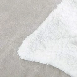 Dream Lab Soft Sherpa Reversible & Washable Duvet Cover For Weighted Blanket, Taupe/Ivory, 48" X 72" -Electric Blankets Sales Store 411TKX4tZML