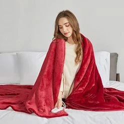 JKMAX Heated Blanket Throw Blanket For Couch, 50" X 60" Electric Throw Blanket, Heating Blanket With 5 Heating Levels & 4 Hours Auto Off, Soft Fleece Blanket | Machine Washable | ETL Certified (Grey) Beige -Electric Blankets Sales Store 411VWfOuUrL. AC 1