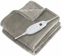 DAILYLIFE Electric Throw 50"x60"Cozy Heated Blanket UL Certified With Overheating Protection | 6 Heating Settings | Auto-Off | Machine Washable, Bright Blue -Electric Blankets Sales Store 411fMOCNxEL. AC