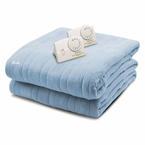 BIDDEFORD BLANKETS Comfort Knit Electric Heated Blanket With Analog Controller, Queen, Blue 3 BIDDEFORD BLANKETS Comfort Knit Electric Heated Blanket With Analog Controller, Queen, Blue