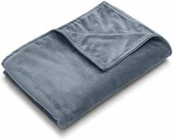 HomeSmart Products Premium Bamboo Weighted Blanket Cover With Cool Touch Soft Fabric - Fits 60"x80" Blanket - Removable And Washable Duvet Cover Slate Grey -Electric Blankets Sales Store 413ZUEK3OML. AC