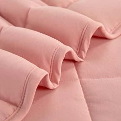 Well Being CBD 15 Pound Weighted Microfiber Blanket, Blush -Electric Blankets Sales Store 4147l56QUIL